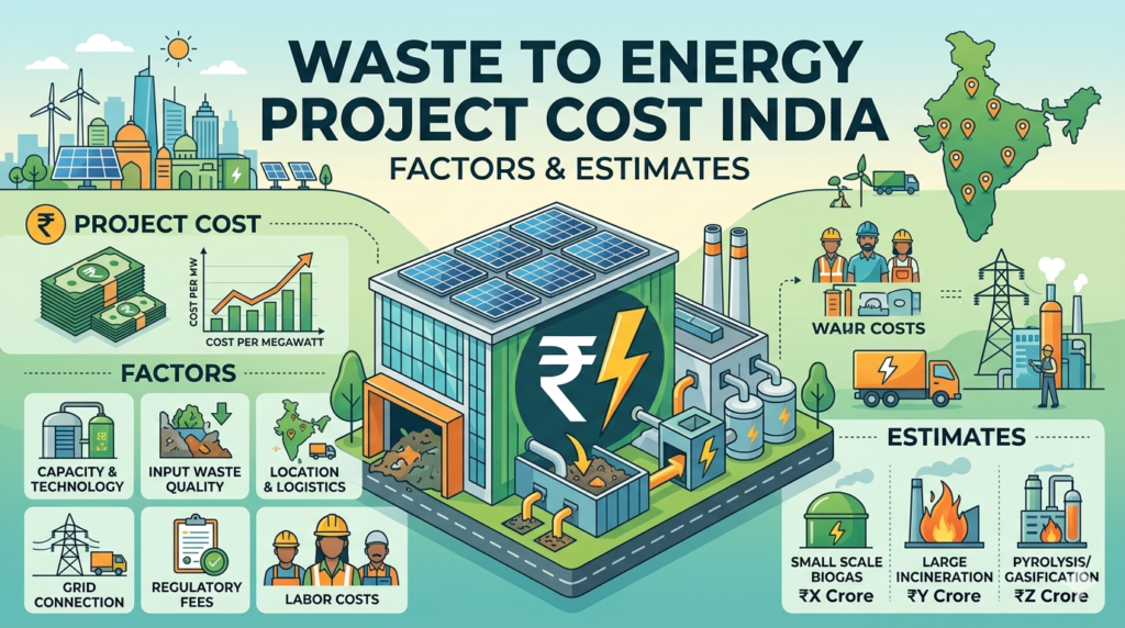 waste to energy project cost India