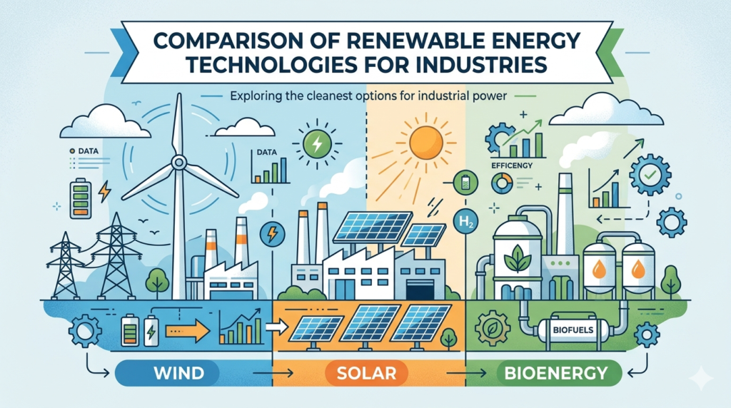 comparison renewable energy technologies